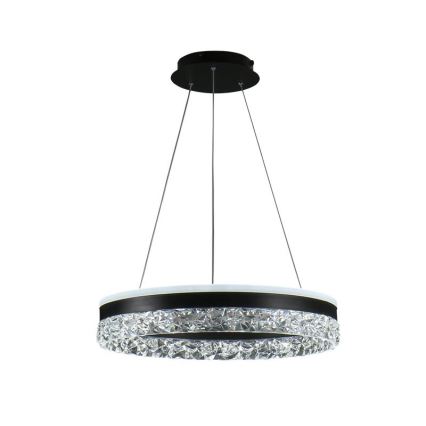 Lampadario a sospensione con filo LED dimmerabile LED/80W/230V 3000-6500K nero + telecomando