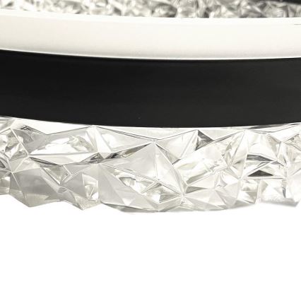 Lampadario a sospensione con filo LED dimmerabile LED/80W/230V 3000-6500K nero + telecomando