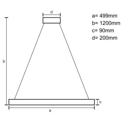 Lampadario a sospensione con filo LED dimmerabile LED/80W/230V 3000-6500K nero + telecomando
