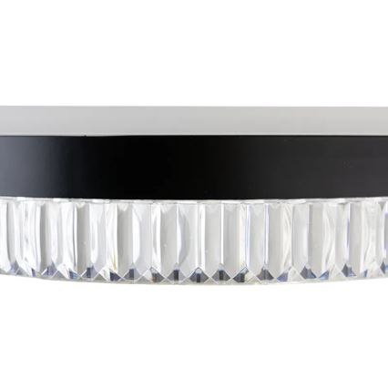 LED Dimmerabile cristallo lampadario su filo LED/80W/230V 3000-6500K nero + telecomando