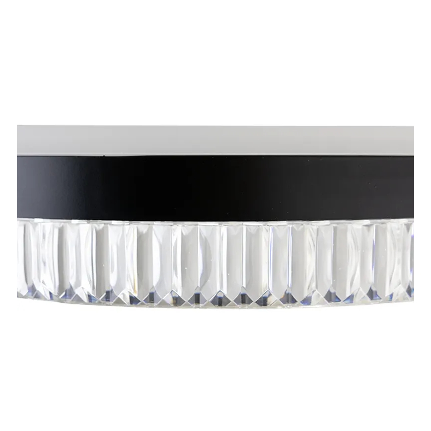 LED Dimmerabile cristallo lampadario su filo LED/80W/230V 3000-6500K nero + telecomando
