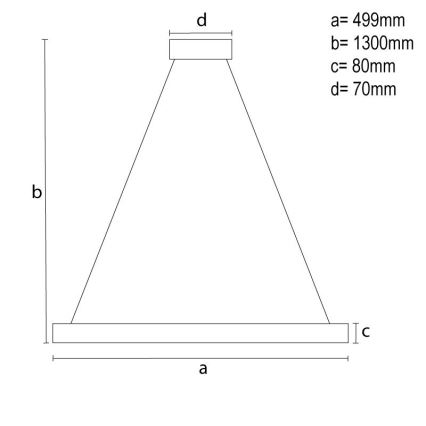 LED Dimmerabile cristallo lampadario su filo LED/80W/230V 3000-6500K nero + telecomando