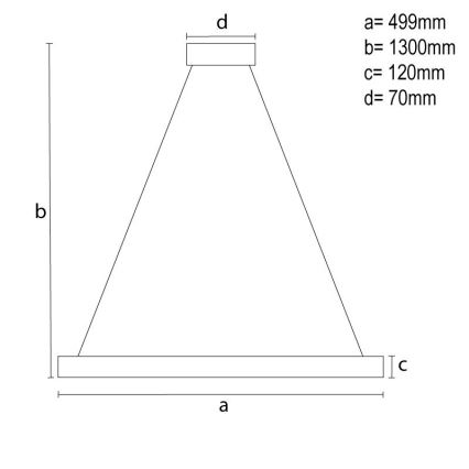 LED Dimmerabile cristallo lampadario su filo LED/80W/230V 3000-6500K nero + telecomando