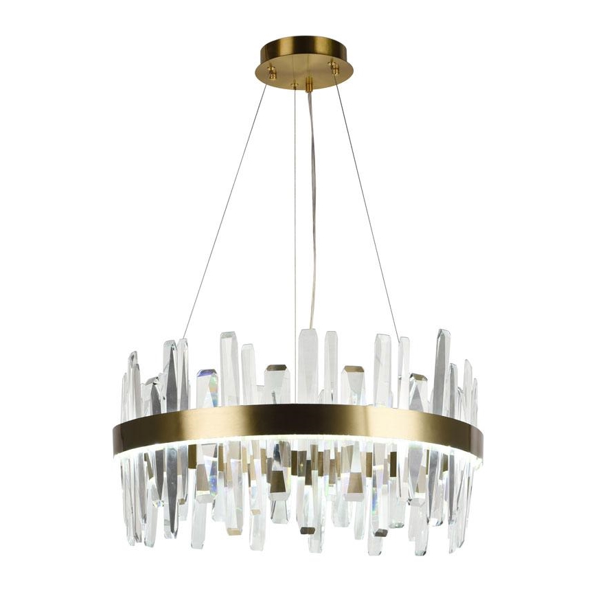 LED Dimmerabile cristallo lampadario su filo LED/80W/230V 3000-6500K oro + telecomando