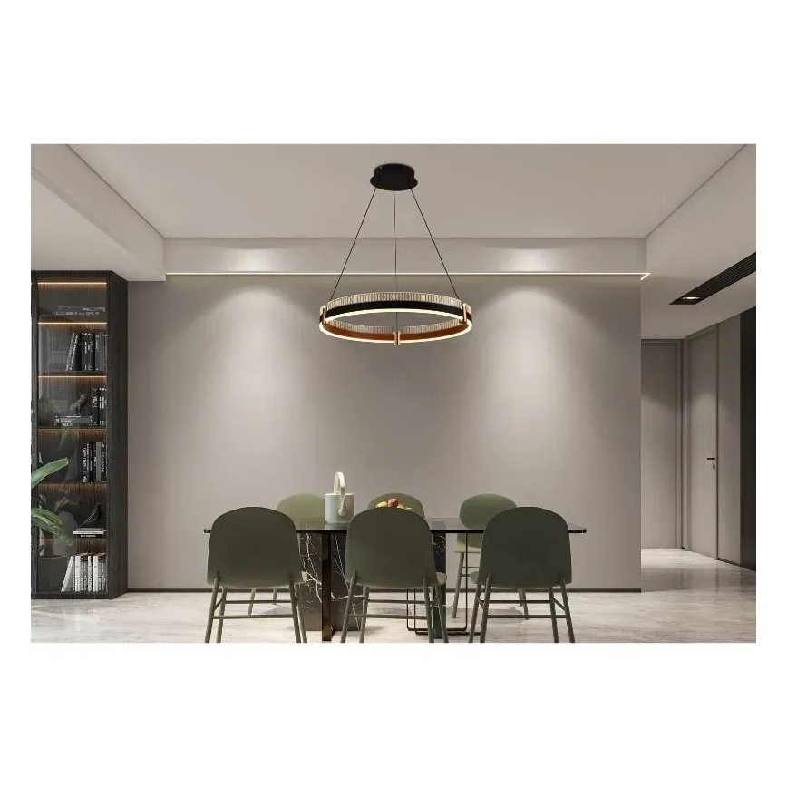 Lampadario a sospensione con filo LED dimmerabile LED/80W/230V 3000-6500K diametro 60 cm + telecomando