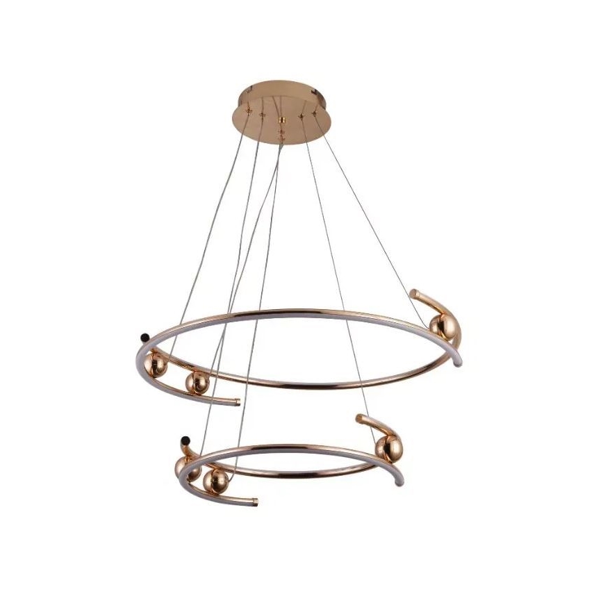 Lampadario a sospensione con filo LED dimmerabile LED/80W/230V 3000-6500K diametro 60 cm + telecomando