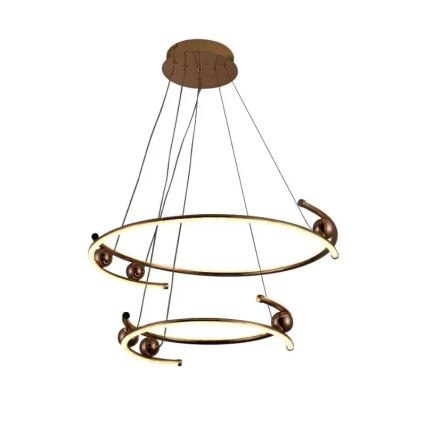 Lampadario a sospensione con filo LED dimmerabile LED/80W/230V 3000-6500K diametro 60 cm + telecomando