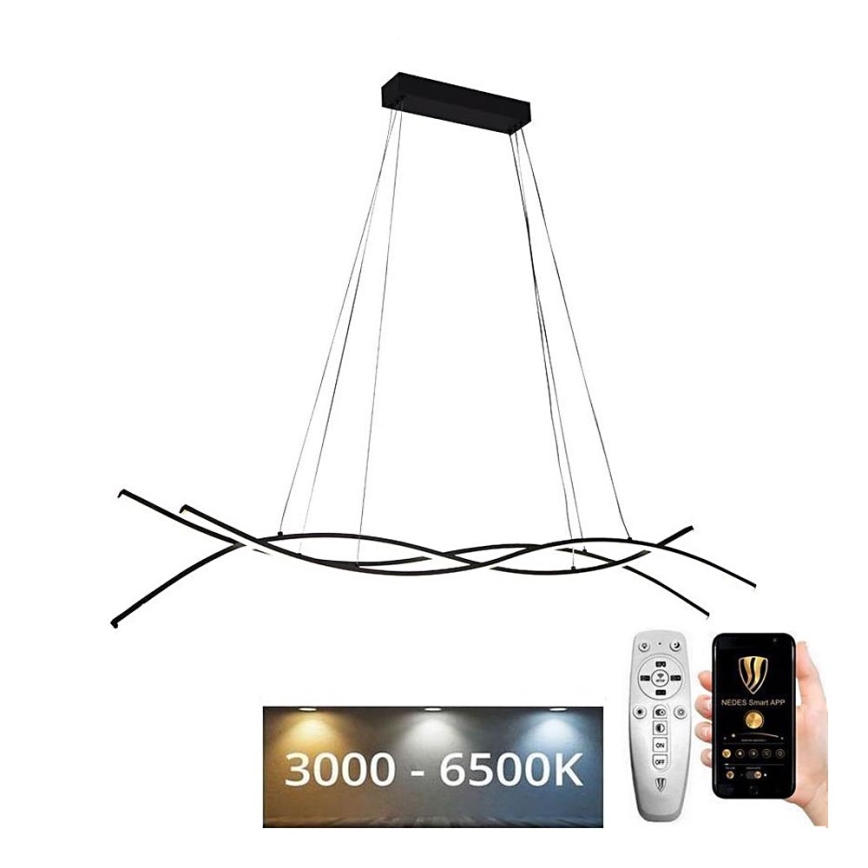 Lampadario a sospensione con filo LED dimmerabile LED/80W/230V 3000-6500K + telecomando