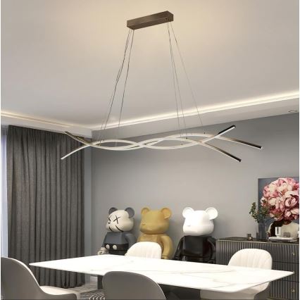 Lampadario a sospensione con filo LED dimmerabile LED/80W/230V 3000-6500K + telecomando