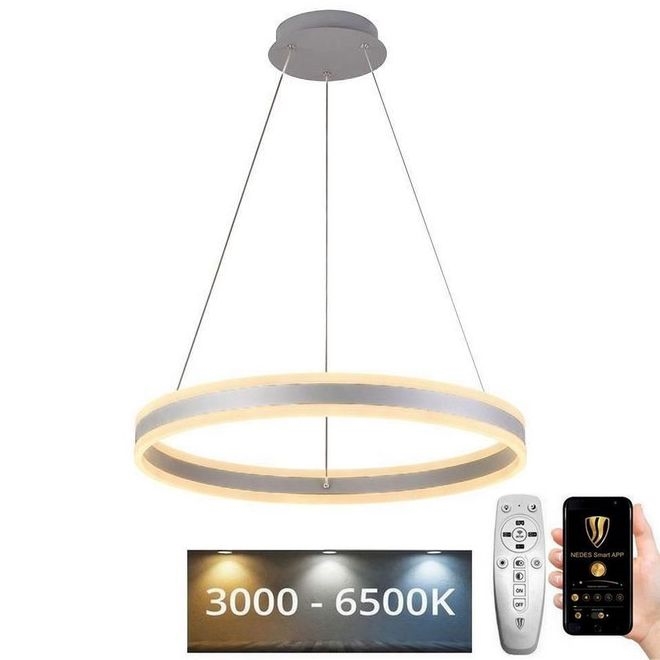 Lampadario a sospensione con filo LED dimmerabile LED/85W/230V 3000-6500K diametro 60 cm + telecomando