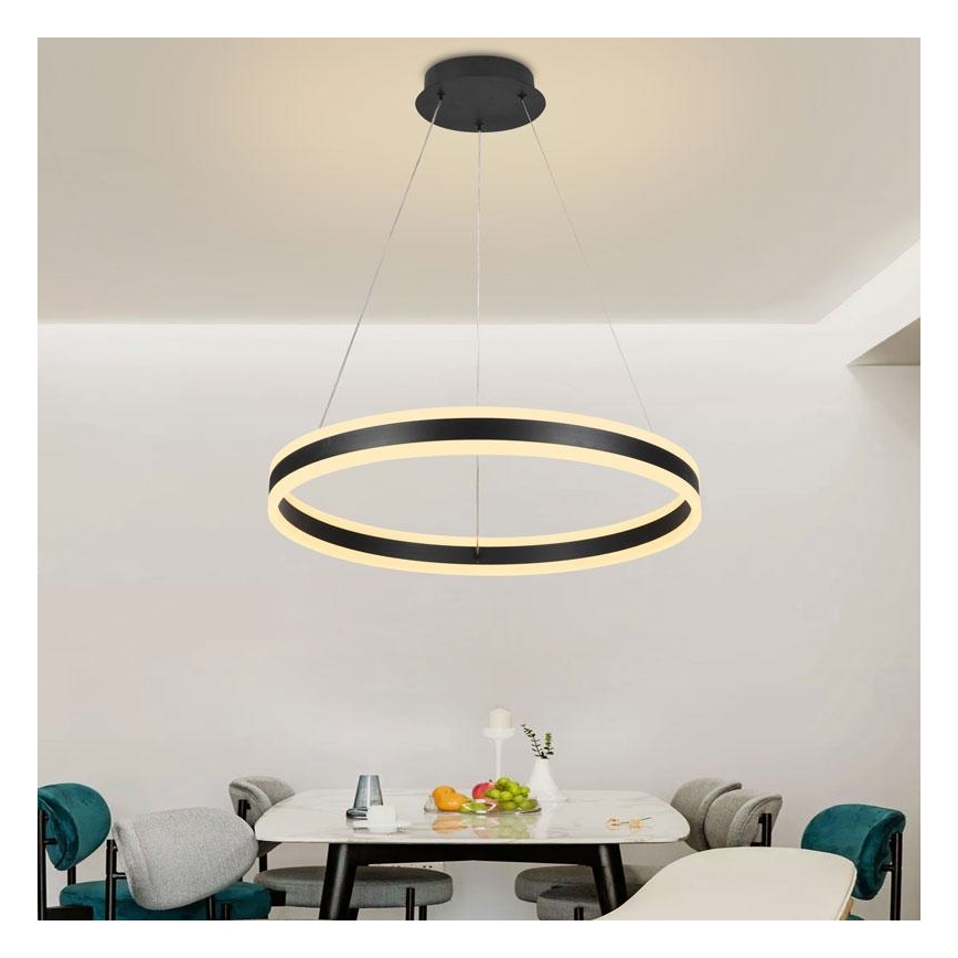 Lampadario a sospensione con filo LED dimmerabile LED/85W/230V 3000-6500K diametro 60 cm + telecomando