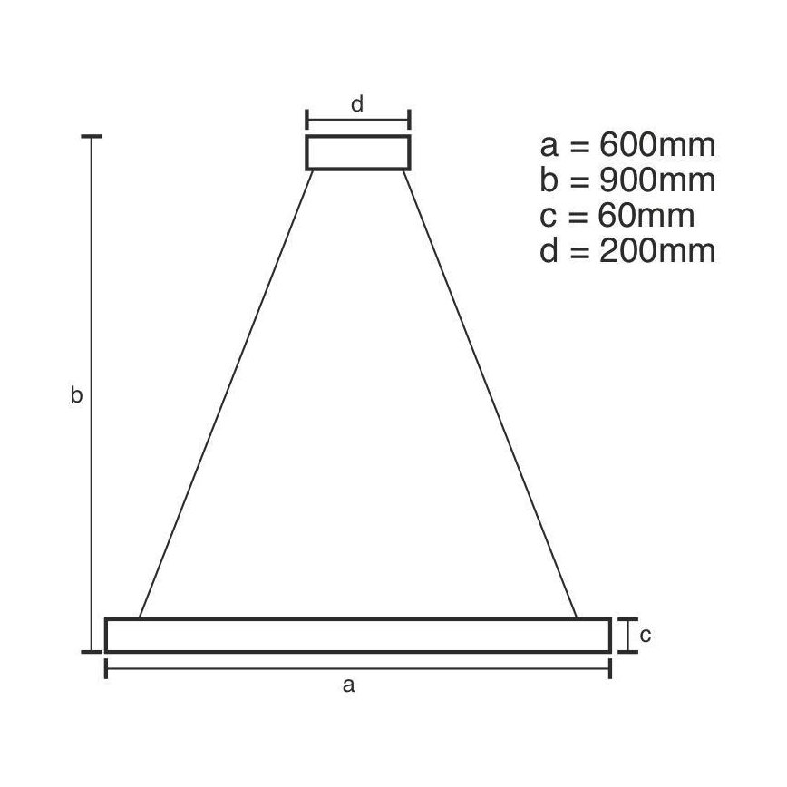 Lampadario a sospensione con filo LED dimmerabile LED/85W/230V 3000-6500K diametro 60 cm + telecomando