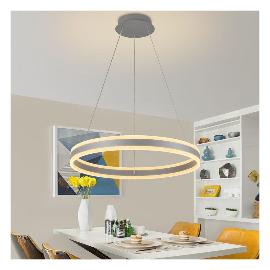 Lampadario a sospensione con filo LED dimmerabile LED/85W/230V 3000-6500K diametro 60 cm + telecomando