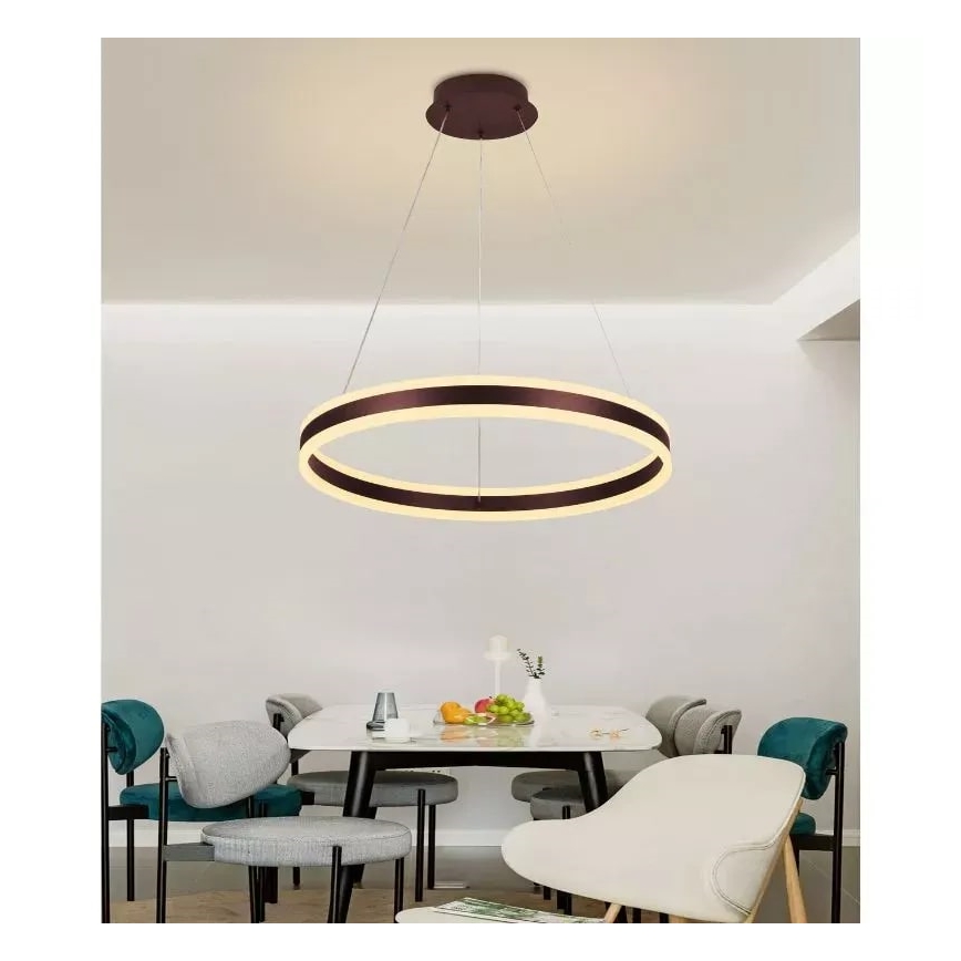 Lampadario a sospensione con filo LED dimmerabile LED/85W/230V 3000-6500K diametro 60 cm + telecomando