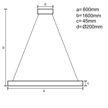 Lampadario a sospensione con filo LED dimmerabile LED/85W/230V 3000-6500K + telecomando