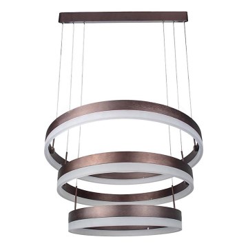 Lampadario a sospensione con filo LED dimmerabile LED/86W/230V 3000K marrone