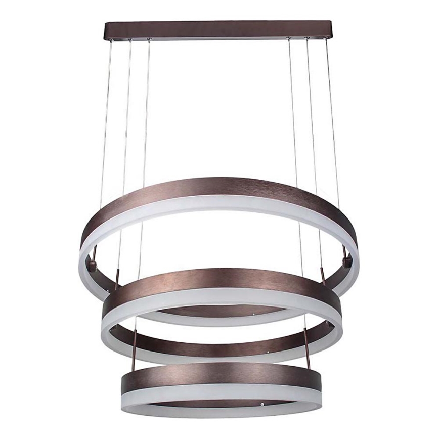 Lampadario a sospensione con filo LED dimmerabile LED/86W/230V 3000K marrone