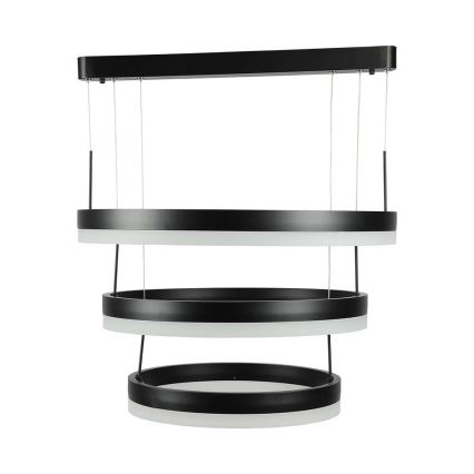 Lampadario a sospensione con filo LED dimmerabile LED/86W/230V 3000K nero