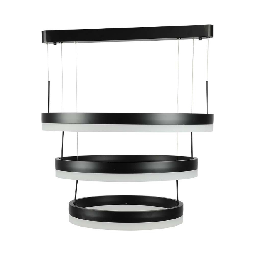Lampadario a sospensione con filo LED dimmerabile LED/86W/230V 3000K nero