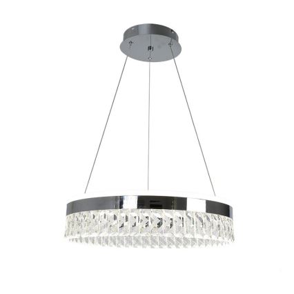 LED Lampadario di cristallo dimmerabile a filo LED/90W/230V 3000-6500K cromo lucido + telecomando