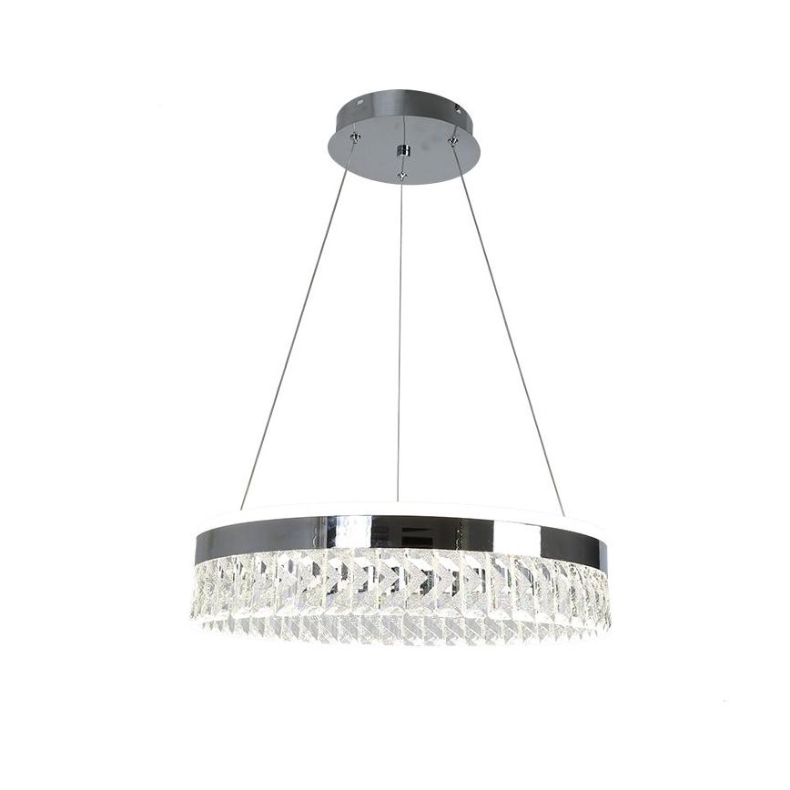 LED Lampadario di cristallo dimmerabile a filo LED/90W/230V 3000-6500K cromo lucido + telecomando
