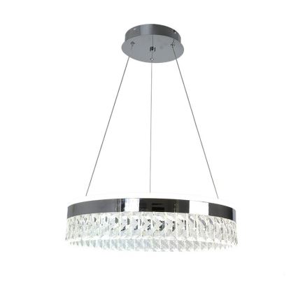 LED Lampadario di cristallo dimmerabile a filo LED/90W/230V 3000-6500K cromo lucido + telecomando