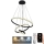 Lampadario a sospensione con filo LED dimmerabile LED/90W/230V 3000-6500K diametro 60 cm + telecomando