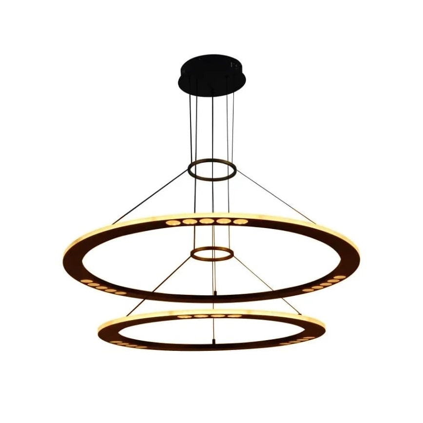 Lampadario a sospensione con filo LED dimmerabile LED/90W/230V 3000-6500K + telecomando