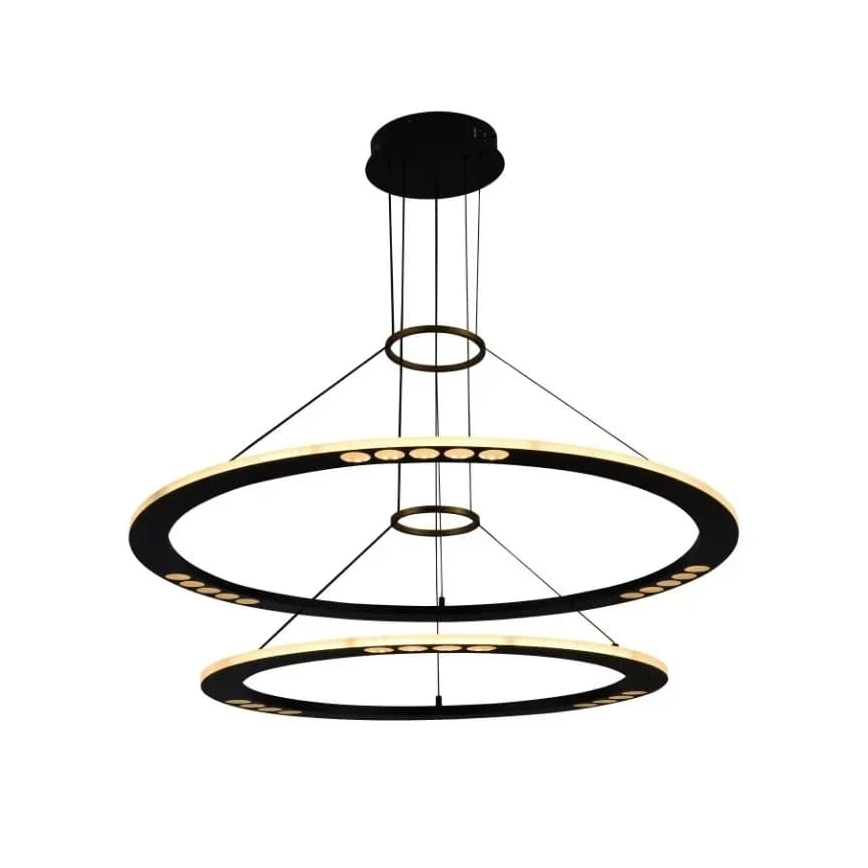 Lampadario a sospensione con filo LED dimmerabile LED/90W/230V 3000-6500K + telecomando