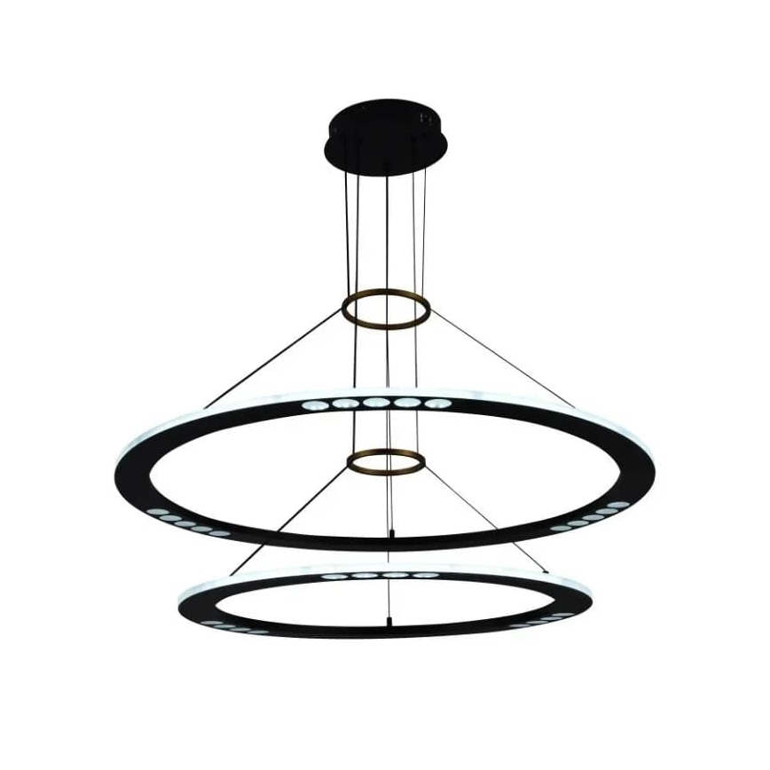 Lampadario a sospensione con filo LED dimmerabile LED/90W/230V 3000-6500K + telecomando