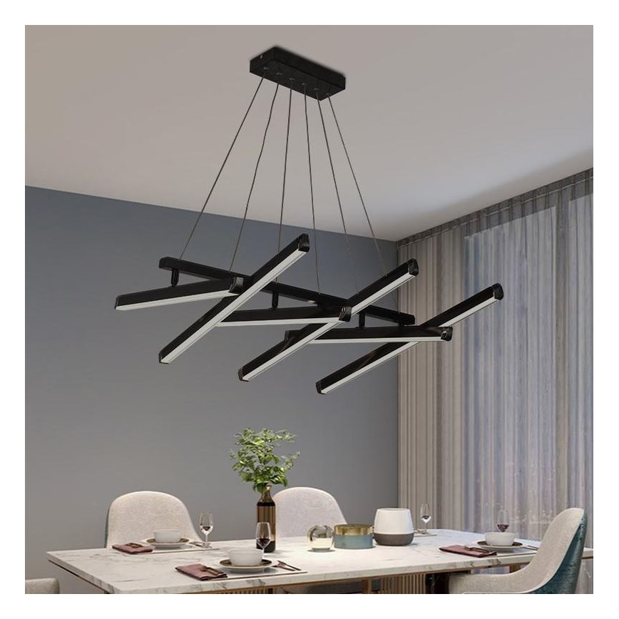 Lampadario a sospensione con filo LED dimmerabile LED/90W/230V 3000-6500K + telecomando