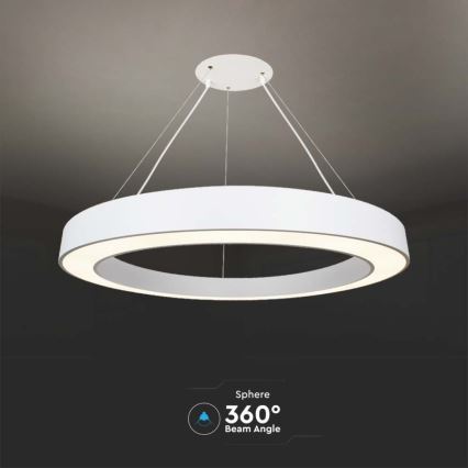 Lampadario a sospensione con filo LED dimmerabile LED/90W/230V 4000K diametro 100 cm bianco