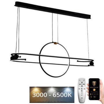 Lampadario a sospensione con filo LED dimmerabile LED/95W/230V 3000-6500K + telecomando