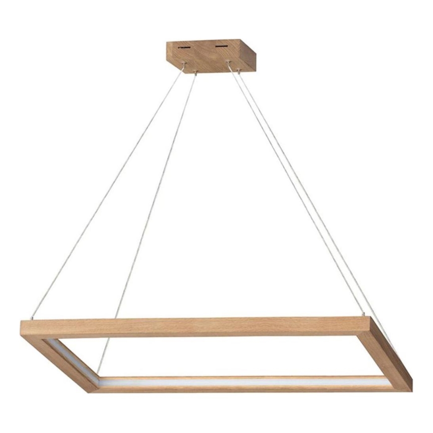 Lampadario a sospensione con filo LED dimmerabile LEGNO LED/31,5W/230V quercia