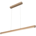 Lampadario a sospensione con filo LED dimmerabile SMAL LED/15W/230V quercia