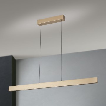 Lampadario a sospensione con filo LED dimmerabile TARA LED/44W/230V 2700/3800/4500/5700K oro