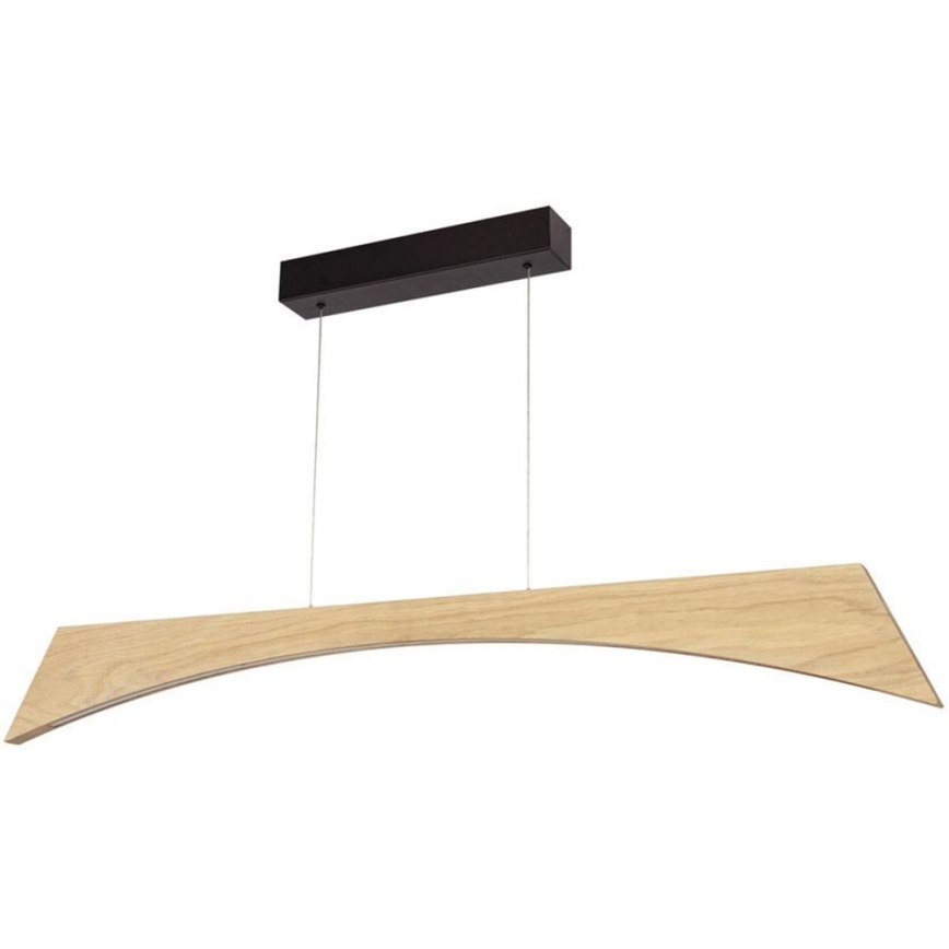 Lampadario a sospensione con filo LED dimmerabile ZIAD LED/14W/230V quercia