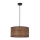 Lampadario a sospensione con filo LEGNO 1xE27/40W/230V diametro 30 cm marrone