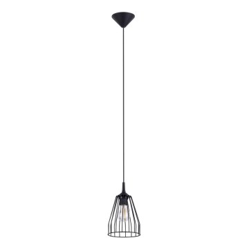 Lampadario a sospensione con filo LEYO 1xE27/15W/230V nero