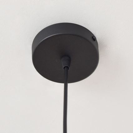 Lampadario a sospensione con filo LILI 1xE27/15W/230V nero/grigio