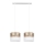 Lampadario a sospensione con filo LIMA 2xE27/60W/230V oro/bianco