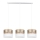 Lampadario a sospensione con filo LIMA 3xE27/60W/230V oro/bianco