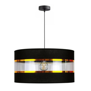 Lampadario a sospensione con filo LIND 1xE27/60W/230V nero