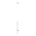 Lampadario a sospensione con filo LIRO 1xGU10/10W/230V bianco