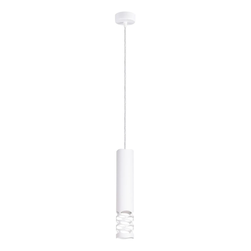 Lampadario a sospensione con filo LIRO 1xGU10/10W/230V bianco