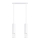 Lampadario a sospensione con filo LIRO 2xGU10/10W/230V bianco