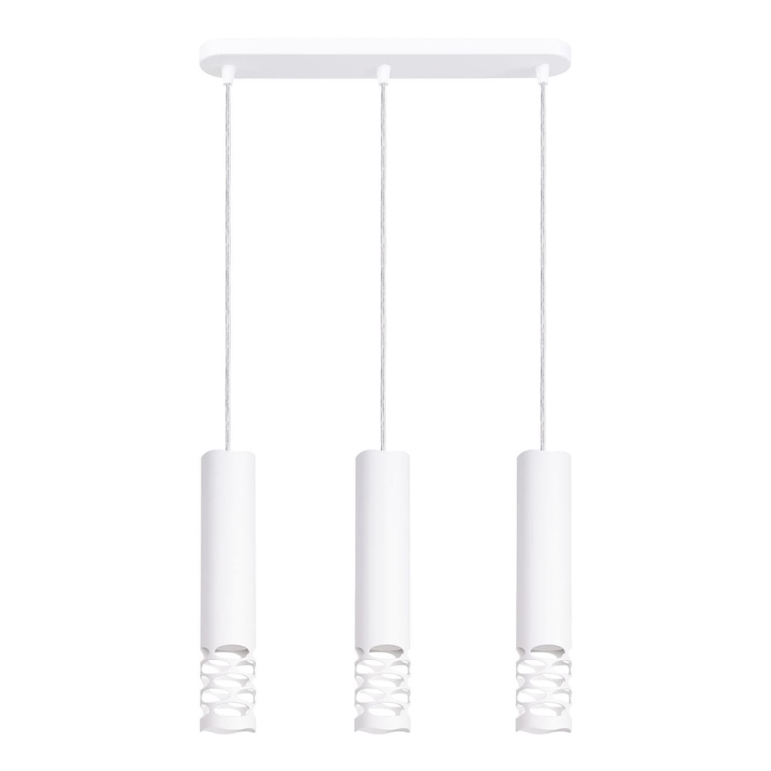 Lampadario a sospensione con filo LIRO 3xGU10/10W/230V bianco