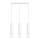 Lampadario a sospensione con filo LIRO 3xGU10/10W/230V bianco