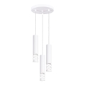Lampadario a sospensione con filo LIRO 3xGU10/10W/230V bianco