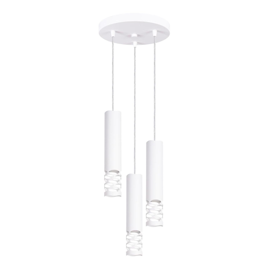Lampadario a sospensione con filo LIRO 3xGU10/10W/230V bianco